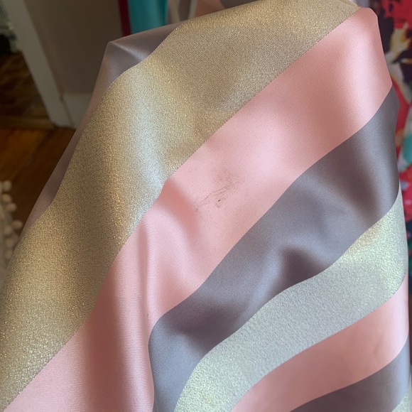 Colette CL19836 Pink Stripe Strapless Gown SZ 6 - Picture 10 of 10